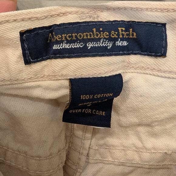 Abercrombie & Fitch Jeans Bootcut Cream Classic Costal - Size 2 - Picture 6 of 9